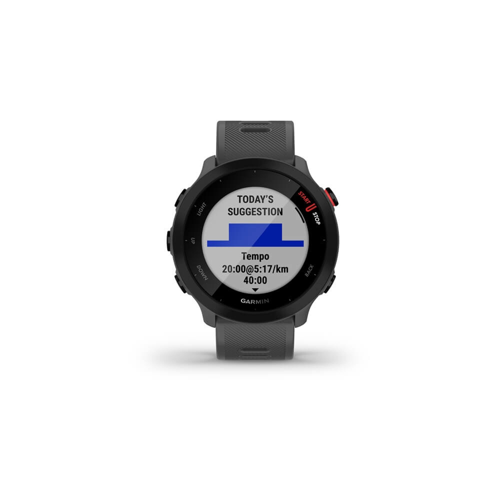 Produktbild för Garmin Forerunner 55 sportklocka med band - monterra gray