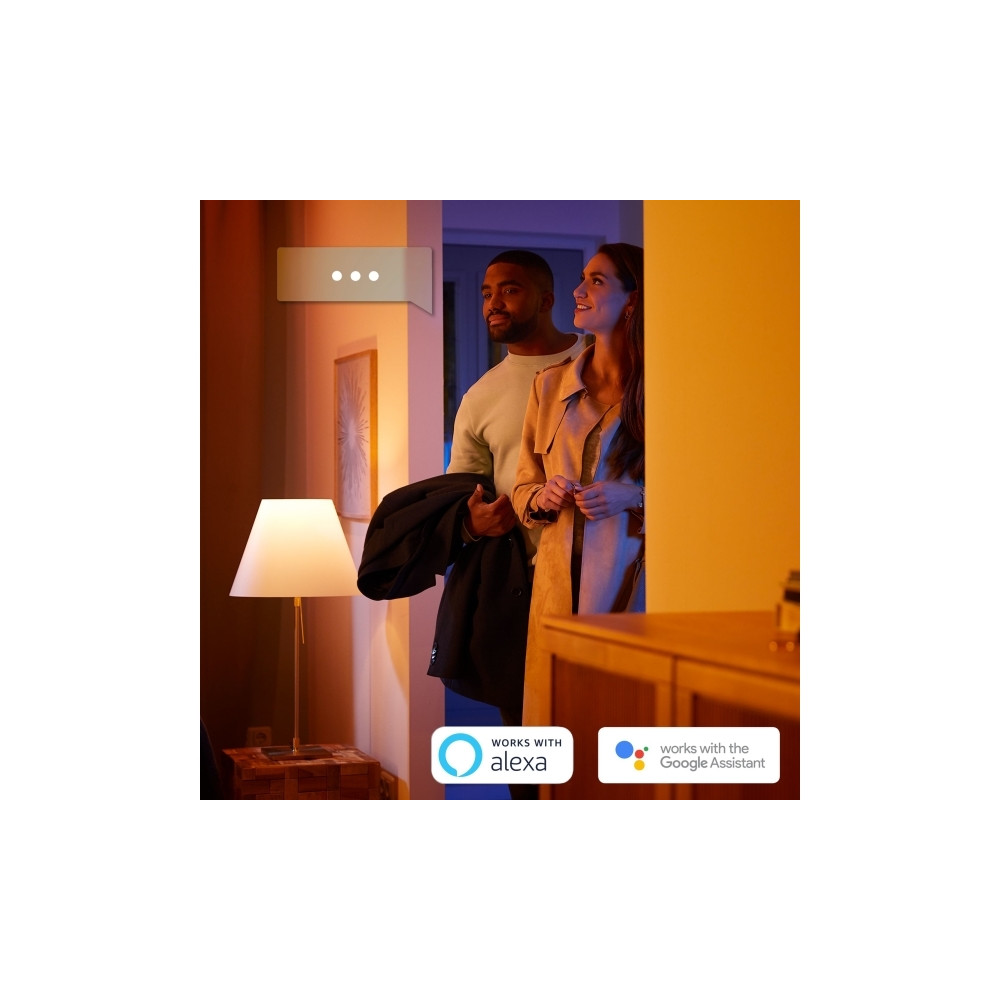 Produktbild för Philips Hue Go - skrivbordslampa - LED - 6 W - 16 miljoner färger - 2000-6500 K - vit