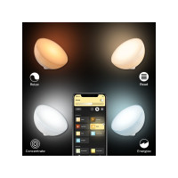 Produktbild för Philips Hue Go - skrivbordslampa - LED - 6 W - 16 miljoner färger - 2000-6500 K - vit