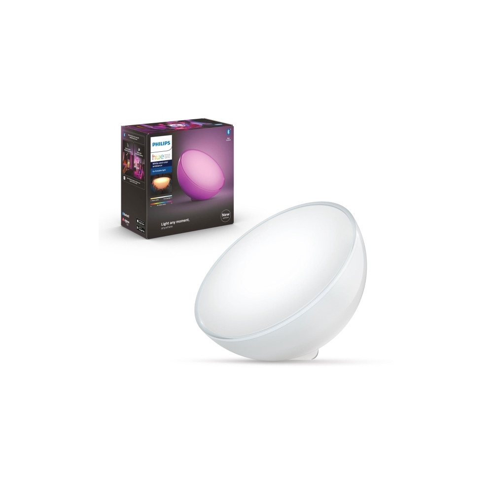Produktbild för Philips Hue Go - skrivbordslampa - LED - 6 W - 16 miljoner färger - 2000-6500 K - vit
