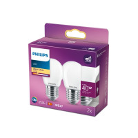 Produktbild för Philips LED Classic - LED-glödlampa - form: P45 - E27 - 4.3 W - varmt vitt ljus - 2700 K