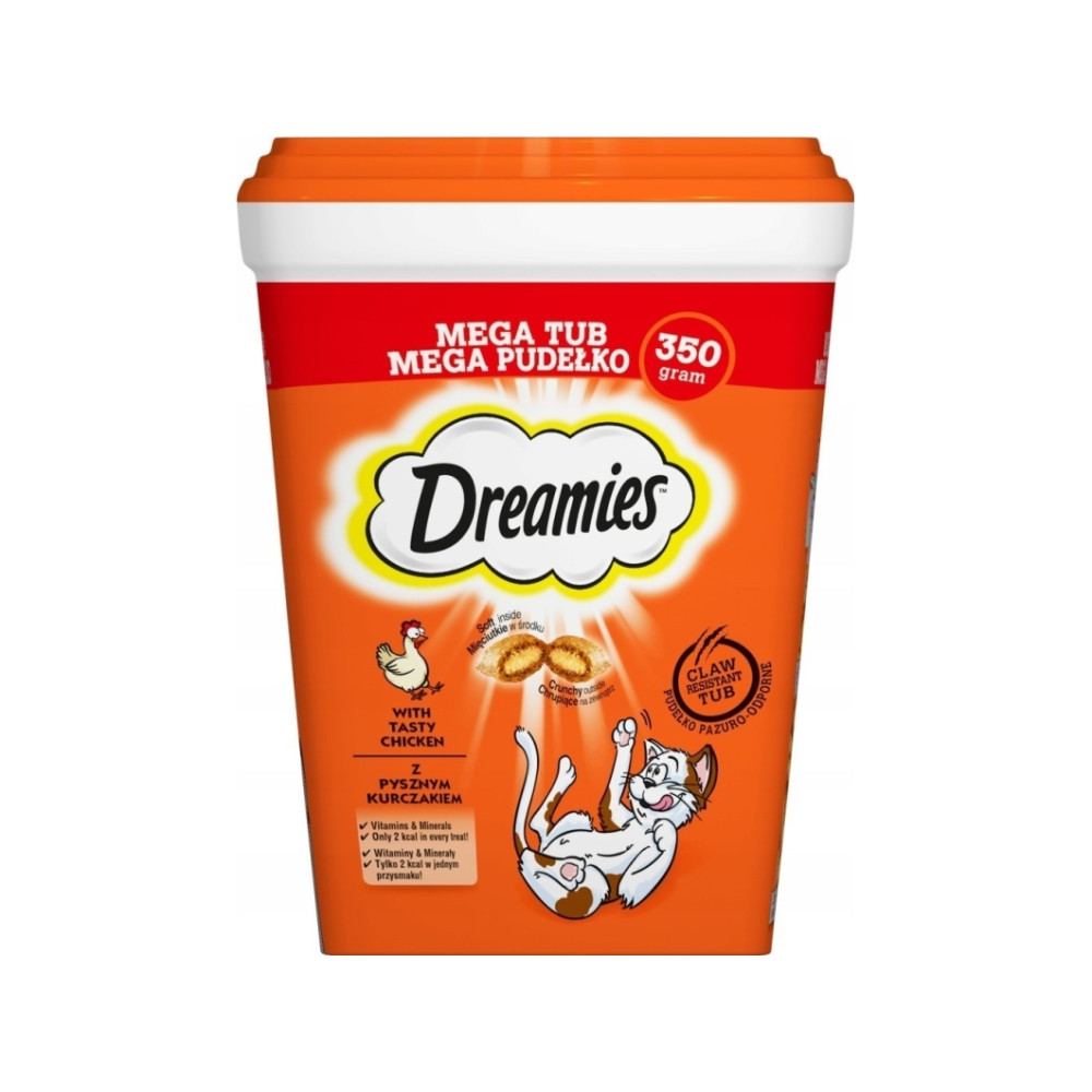 Produktbild för DREAMIES Mixed Flavours med kylling og ost