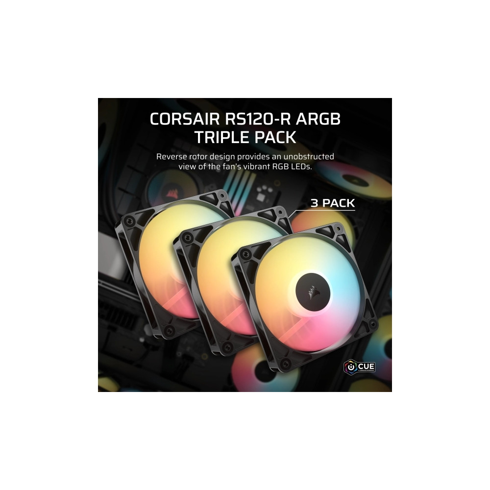 Produktbild för CORSAIR RS120-R - lådfläkt - omvänt