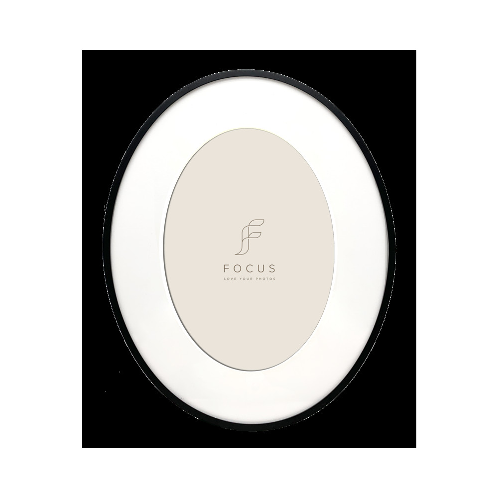 Produktbild för Focus Aster Oval Black 24,6x30,6/PP 18x24