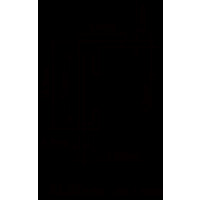 Produktbild för Focus Aster Oval Black 24,6x30,6/PP 18x24