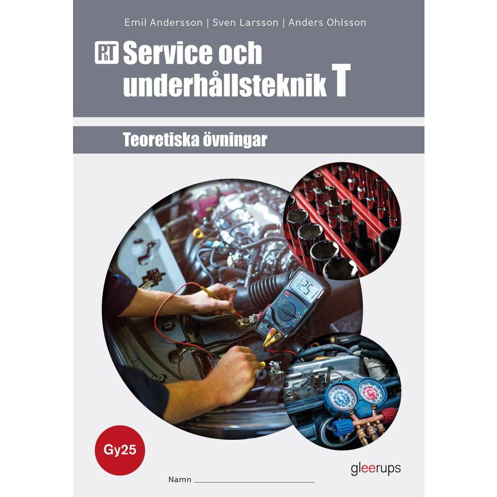 Produktbild för PbT Service och underhållsteknik T 1-2, övningsbok, Gy25 (häftad)