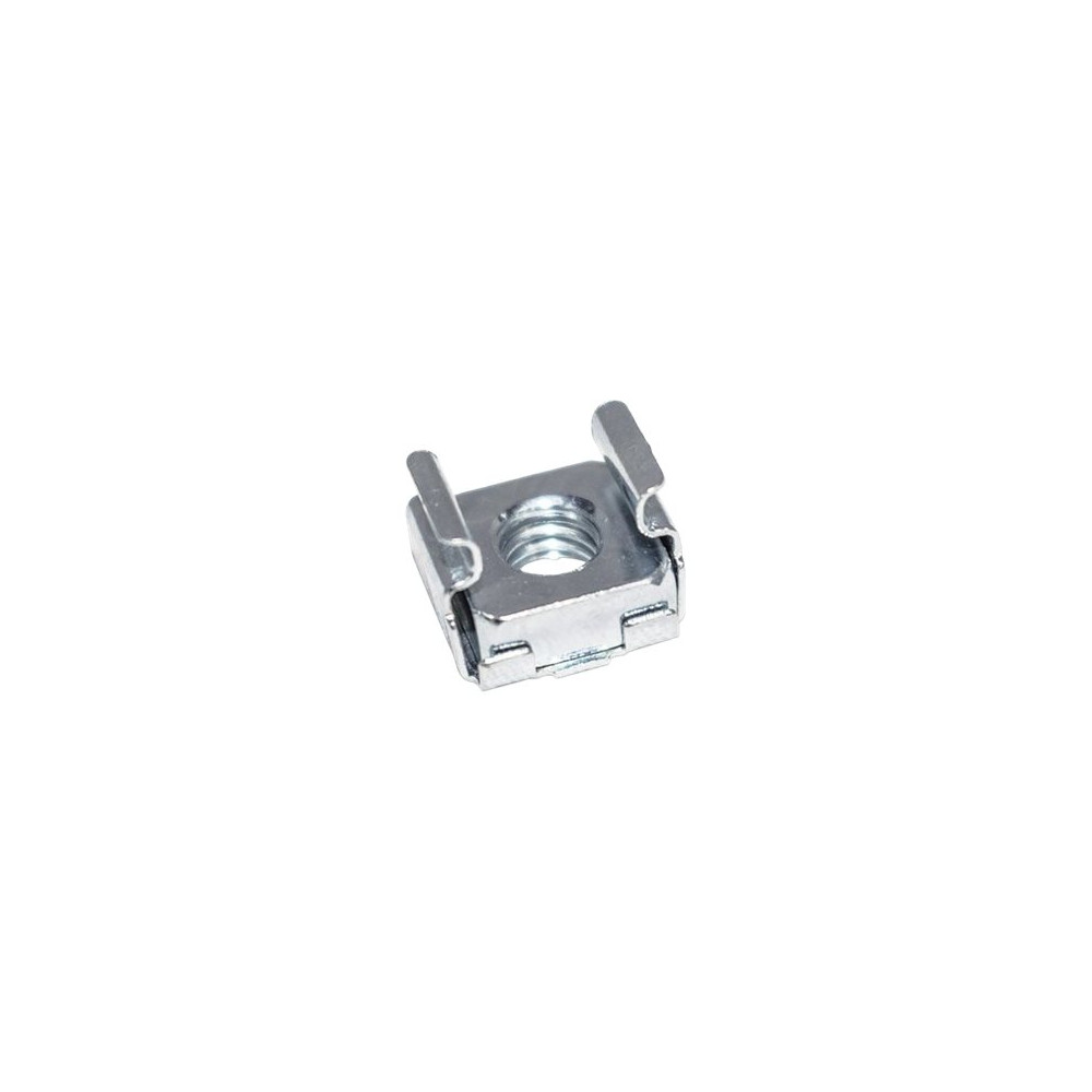 Produktbild för Intellinet Cage Nut Set, 20 Pack - M6 Nuts, Bolts and Washers, Suitable for Network Cabinets/Server Racks, Plastic Storage Jar, Lifetime Warranty - skruvar, muttrar och mellanläggsbrickor för rack