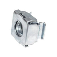 Produktbild för Intellinet Cage Nut Set, 20 Pack - M6 Nuts, Bolts and Washers, Suitable for Network Cabinets/Server Racks, Plastic Storage Jar, Lifetime Warranty - skruvar, muttrar och mellanläggsbrickor för rack