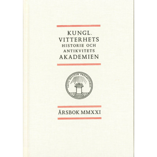 Kungl. Vitterhetsakademien Årsbok 2021 (inbunden)