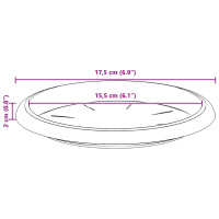 Produktbild för Växtkrukor 6 pcs Murgrön Ø 22 x 18 cm Plast