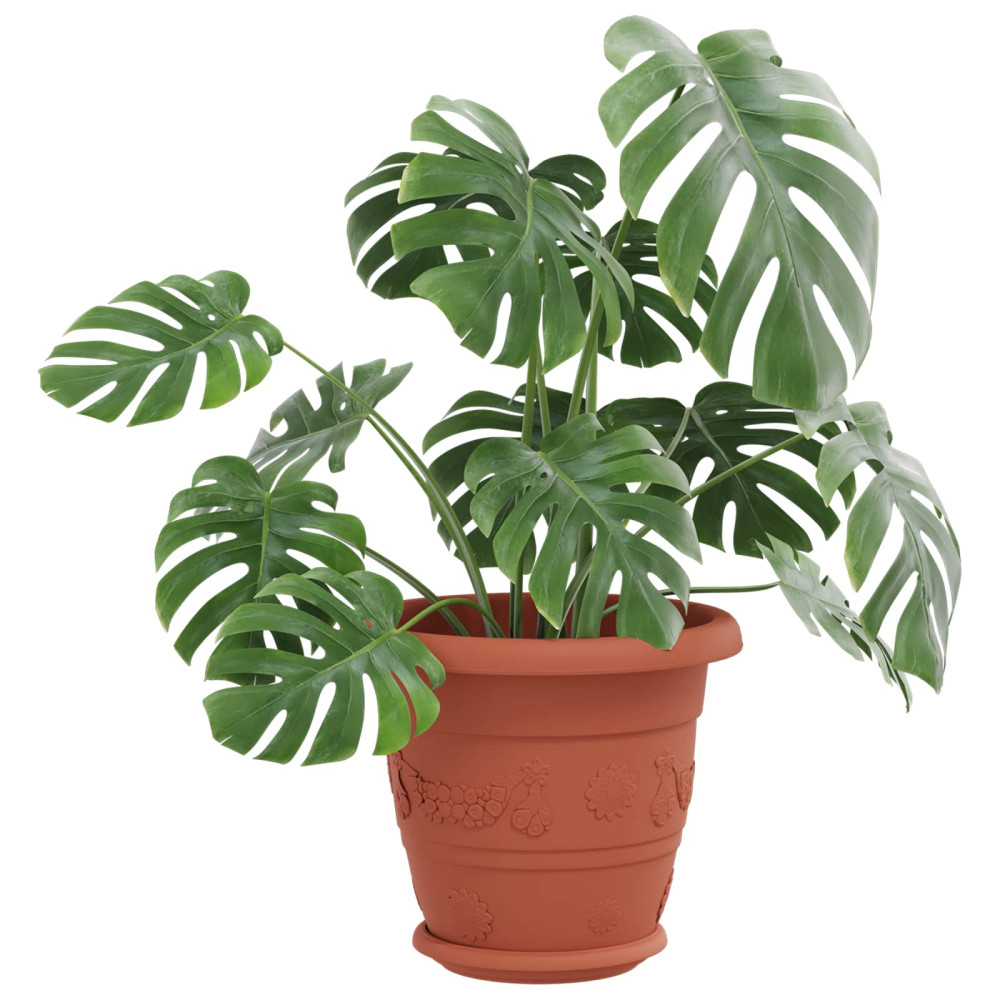 Produktbild för Växtkrukor 6 pcs Murgrön Ø 22 x 18 cm Plast