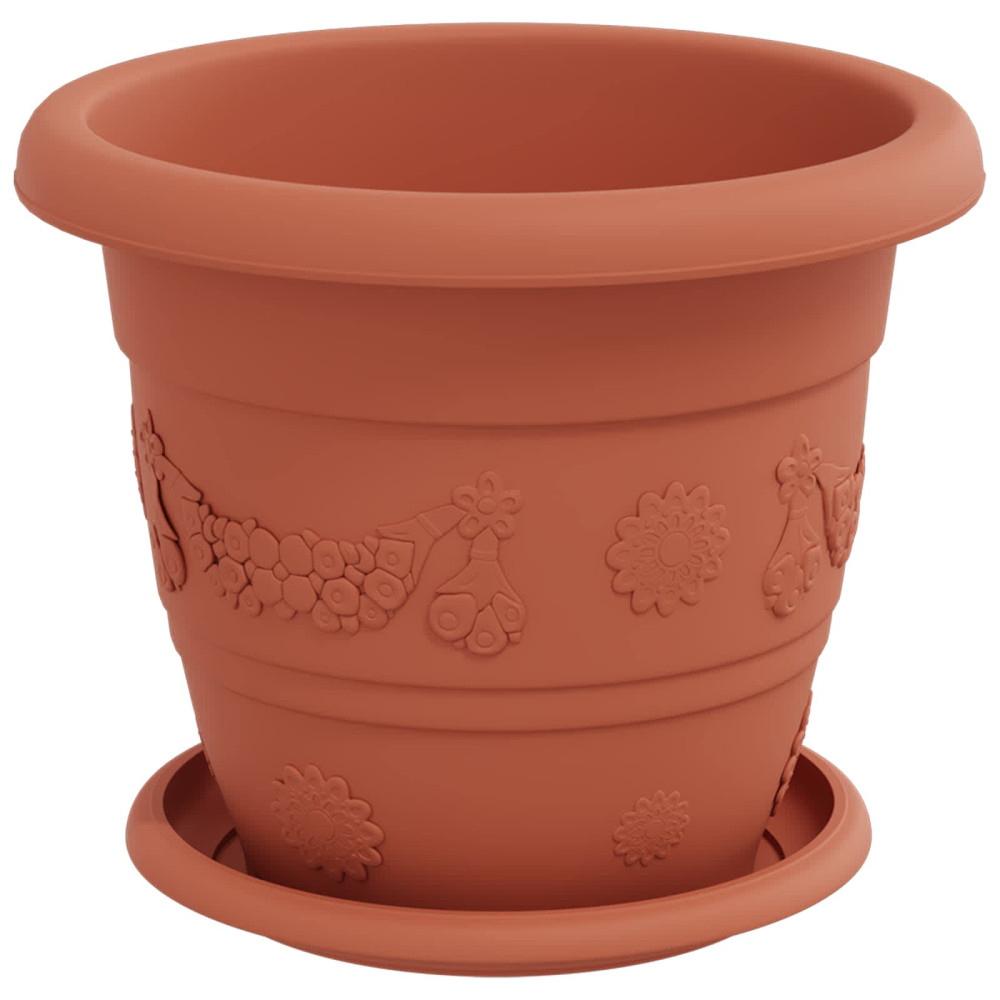Produktbild för Växtkrukor 6 pcs Murgrön Ø 22 x 18 cm Plast