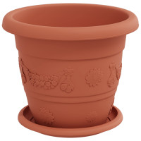 Produktbild för Växtkrukor 6 pcs Murgrön Ø 22 x 18 cm Plast