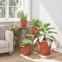 Produktbild för Växtkrukor 6 pcs Murgrön Ø 26 x 21,5 cm Plast