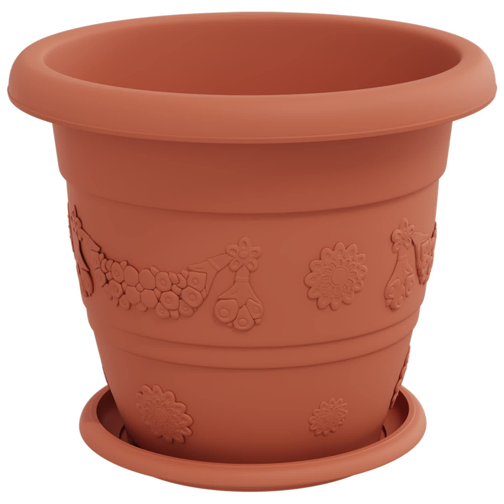 Produktbild för Växtkrukor 6 pcs Murgrön Ø 26 x 21,5 cm Plast