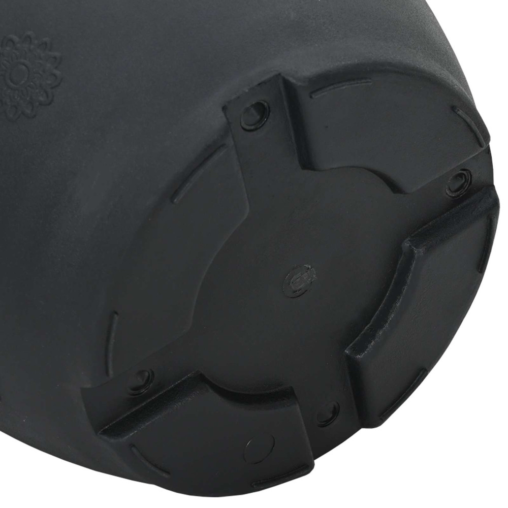 Produktbild för Växtkrukor 6 pcs Svart Ø 26 x 21,5 cm Plast