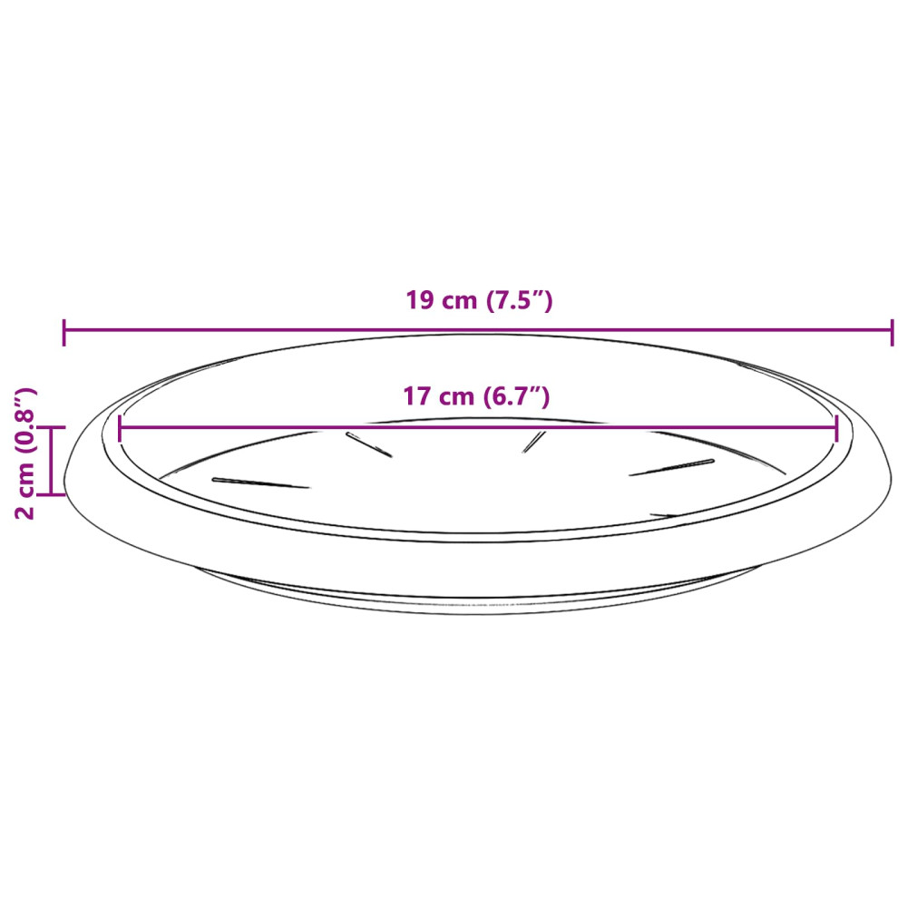 Produktbild för Växtkrukor 24 pcs Svart Ø 26 x 21,5 cm Plast