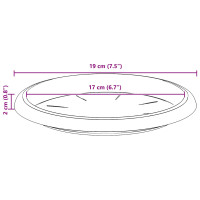 Produktbild för Växtkrukor 24 pcs Svart Ø 26 x 21,5 cm Plast