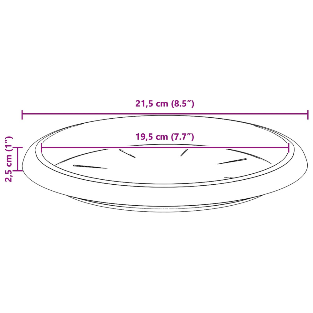 Produktbild för Växtkrukor 24 pcs Svart Ø 30 x 25 cm Plast