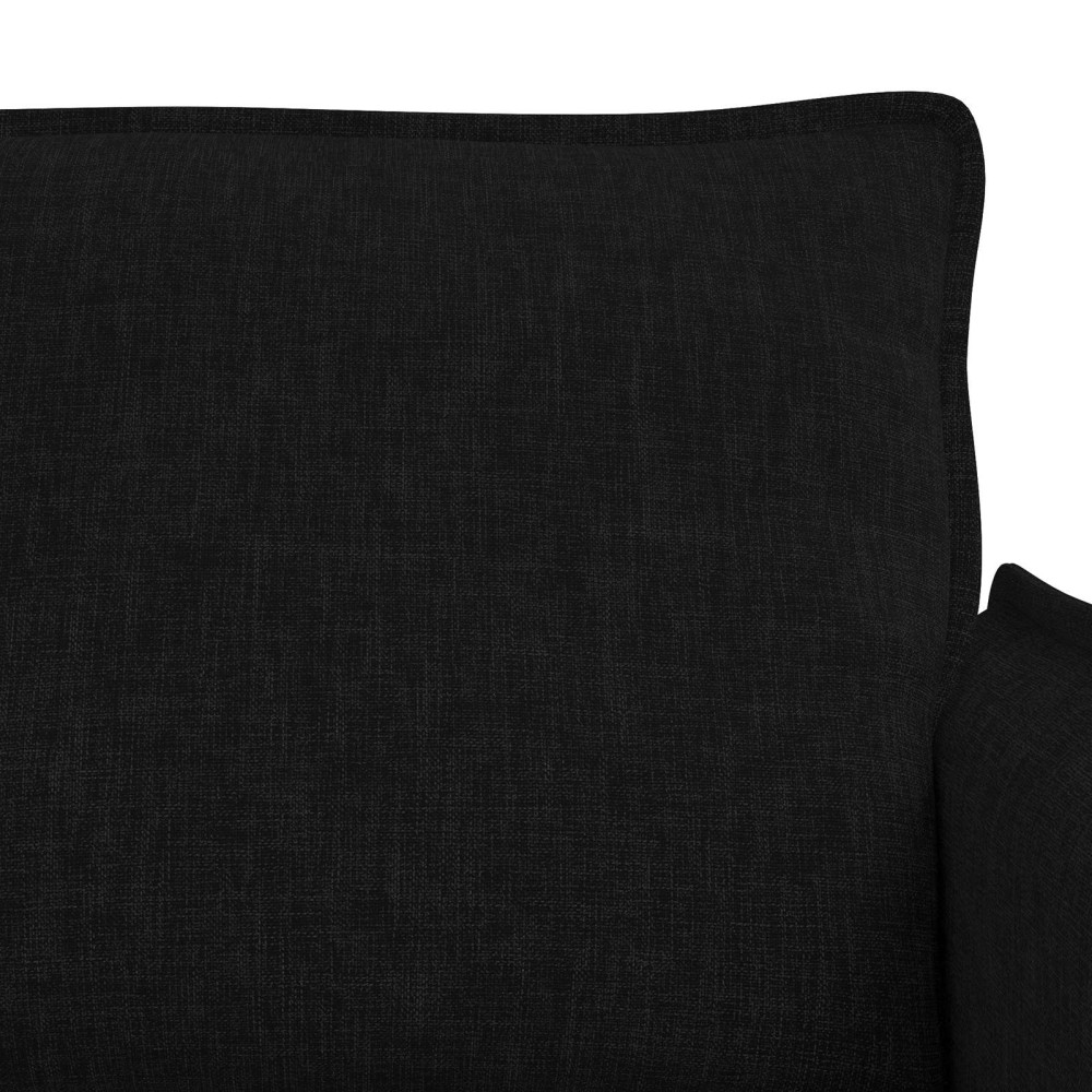 Produktbild för Soffset 2 pcs Svart 136 x 82 x 85 cm Tyg