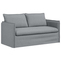Produktbild för Soffset 2 pcs Ljusgrå 156 x 82 x 85 cm Tyg