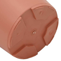 Produktbild för Rund Blomkruka 6 pcs Murgrön Ø 12,5 x 10 cm Plast