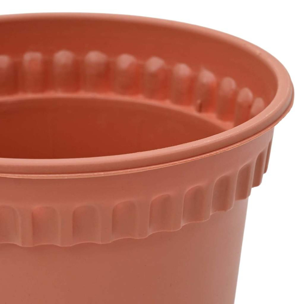 Produktbild för Rund Blomkruka 6 pcs Murgrön Ø 17 x 14 cm Plast