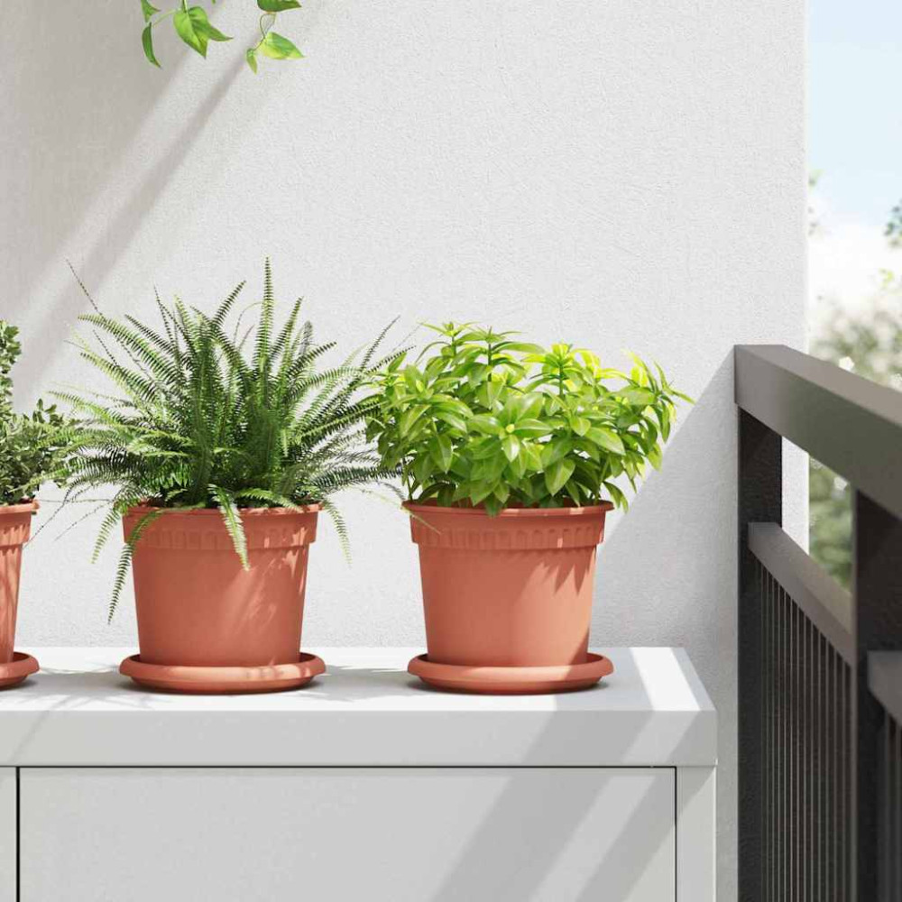 Produktbild för Rund Blomkruka 24 pcs Murgrön Ø 15 x 12 cm Plast