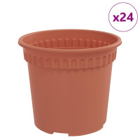 Produktbild för Rund Blomkruka 24 pcs Murgrön Ø 15 x 12 cm Plast