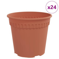 Produktbild för Rund Blomkruka 24 pcs Murgrön Ø 17 x 14 cm Plast