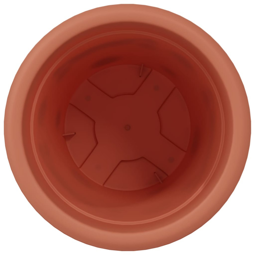 Produktbild för Rund Blomkruka 6 pcs Murgrön Ø 22 x 18 cm Plast