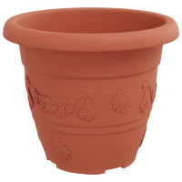 Produktbild för Rund Blomkruka 24 pcs Murgrön Ø 26 x 21.5 cm Plast