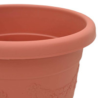 Produktbild för Rund Blomkruka 24 pcs Murgrön Ø 26 x 21.5 cm Plast