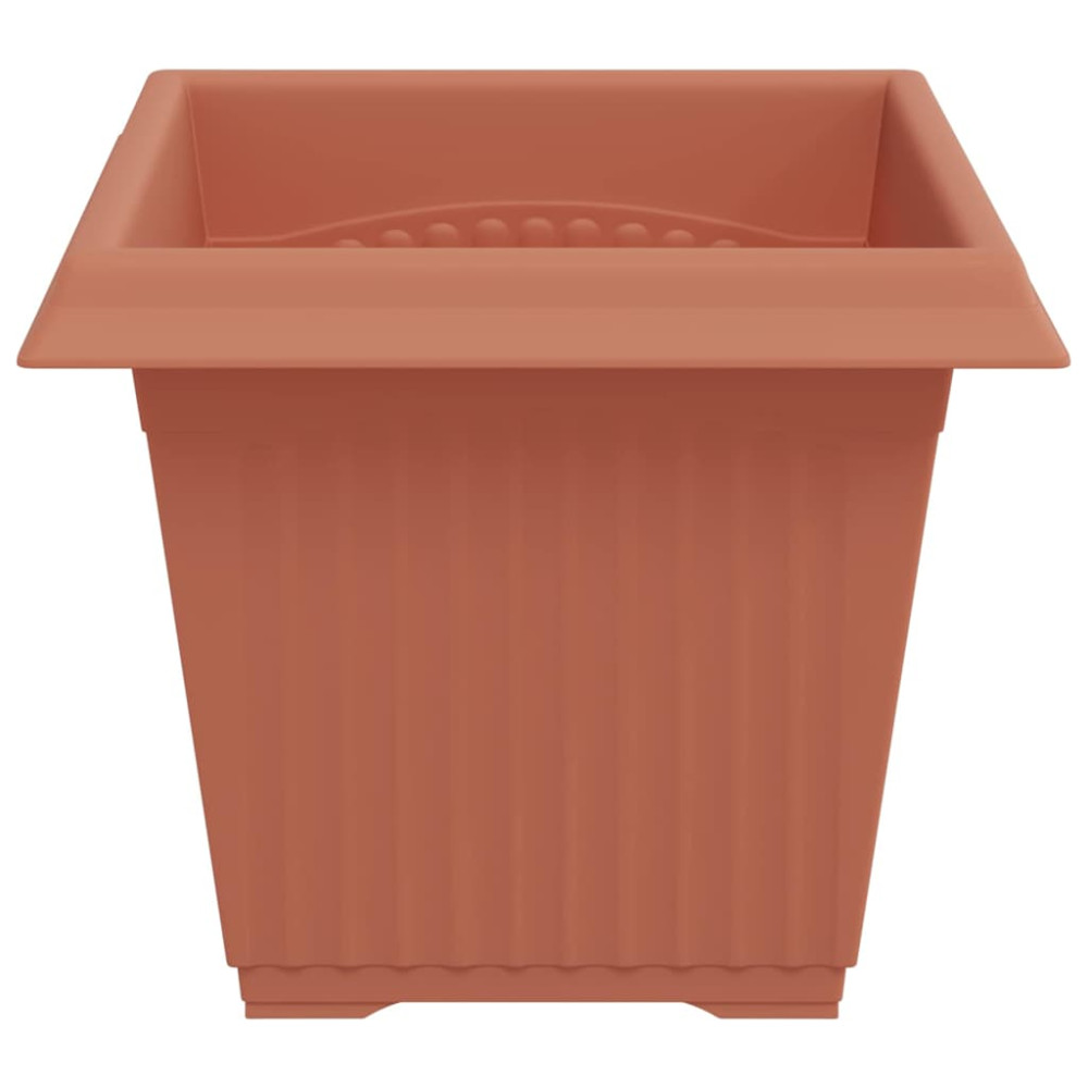Produktbild för Kvadratisk Blomkruka 6 pcs Murgrön 20 x 20 x 16 cm Plast