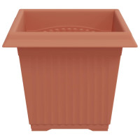 Produktbild för Kvadratisk Blomkruka 6 pcs Murgrön 20 x 20 x 16 cm Plast