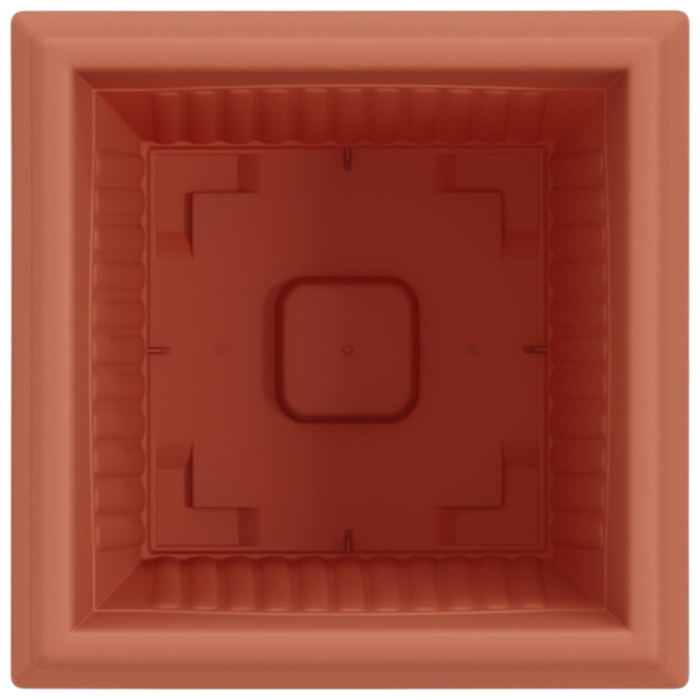 Produktbild för Kvadratisk Blomkruka 6 pcs Murgrön 20 x 20 x 16 cm Plast