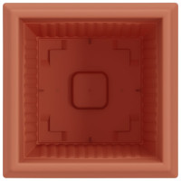 Produktbild för Kvadratisk Blomkruka 6 pcs Murgrön 20 x 20 x 16 cm Plast