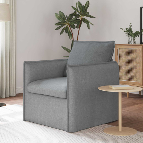 vidaXL Soffa Ljusgrå 75 x 82 x 85 cm tyg