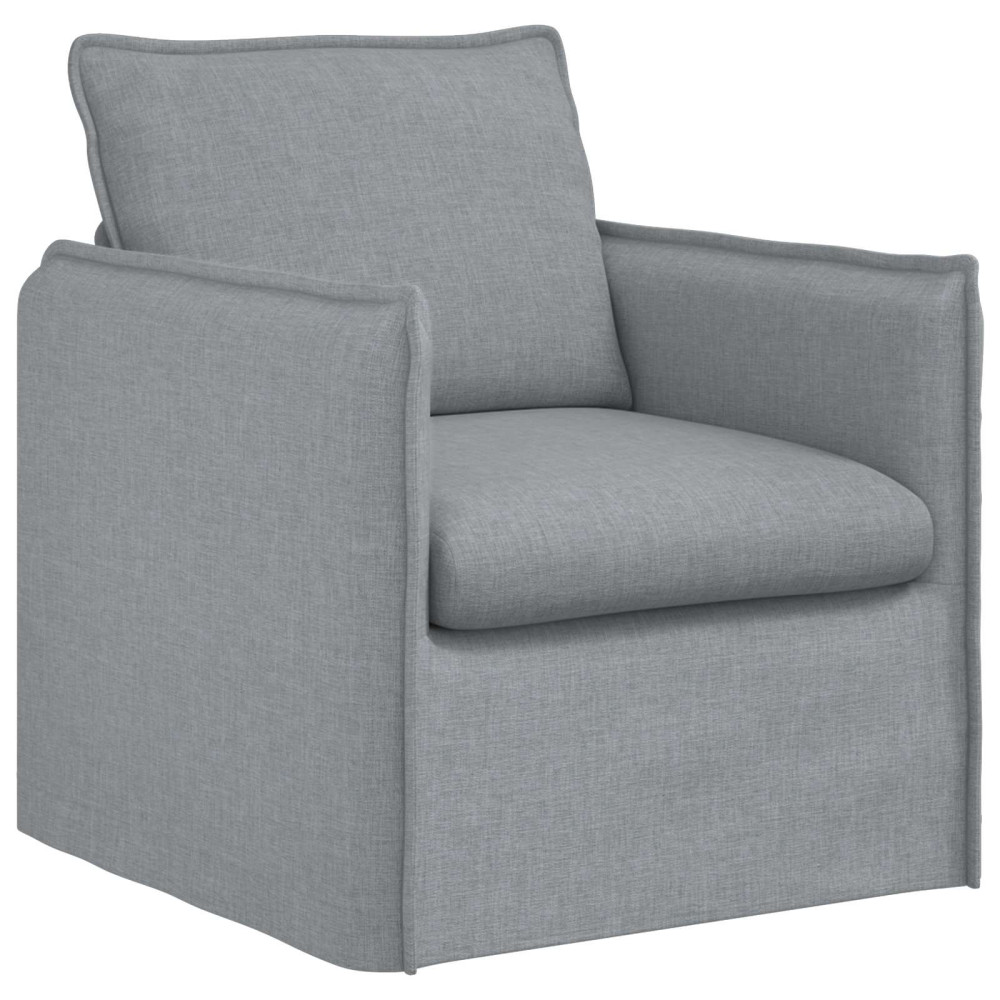Produktbild för Soffa Ljusgrå 75 x 82 x 85 cm tyg