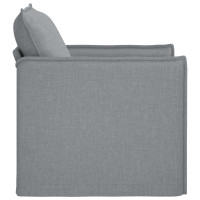 Produktbild för Soffa Ljusgrå 75 x 82 x 85 cm tyg
