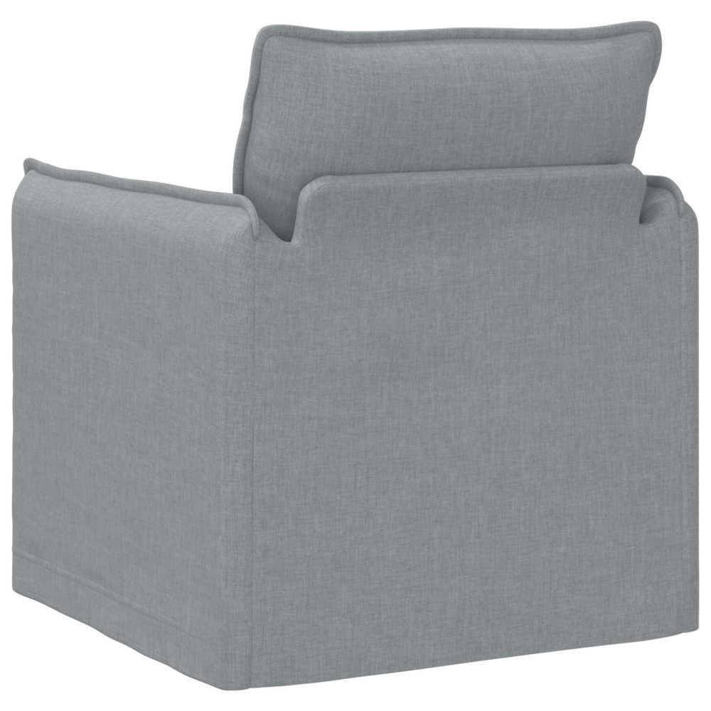 Produktbild för Soffa Ljusgrå 75 x 82 x 85 cm tyg