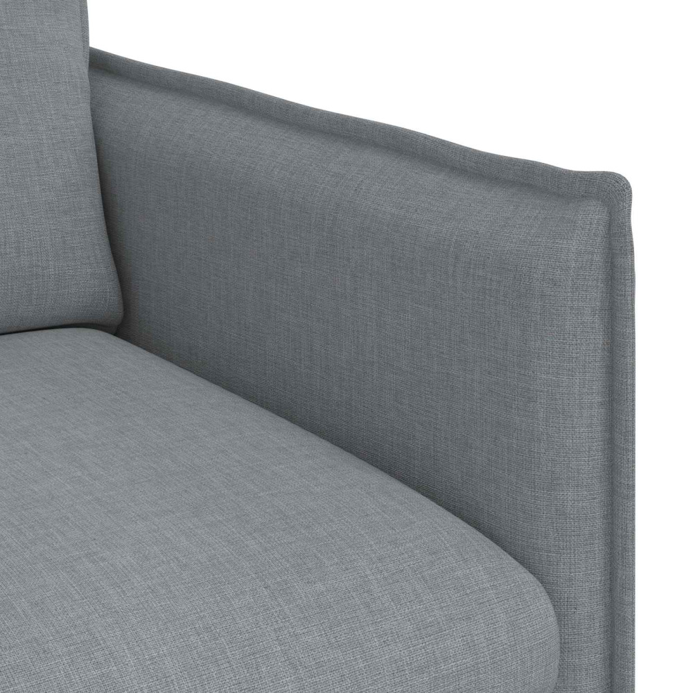 Produktbild för Soffa Ljusgrå 75 x 82 x 85 cm tyg