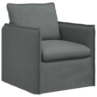 Produktbild för Soffa Mörkgrå 75 x 82 x 85 cm tyg