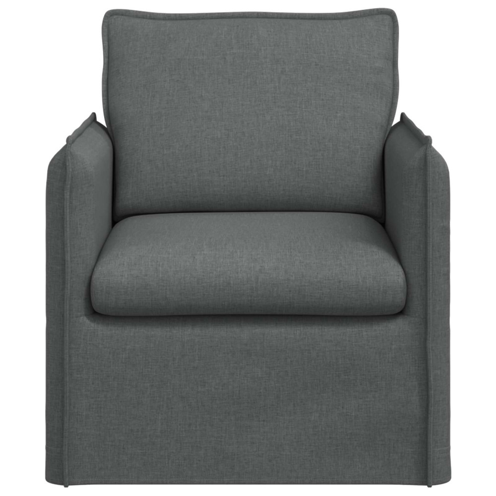 Produktbild för Soffa Mörkgrå 75 x 82 x 85 cm tyg