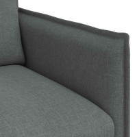 Produktbild för Soffa Mörkgrå 75 x 82 x 85 cm tyg