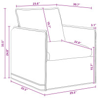 Produktbild för Soffa Mörkgrå 75 x 82 x 85 cm tyg