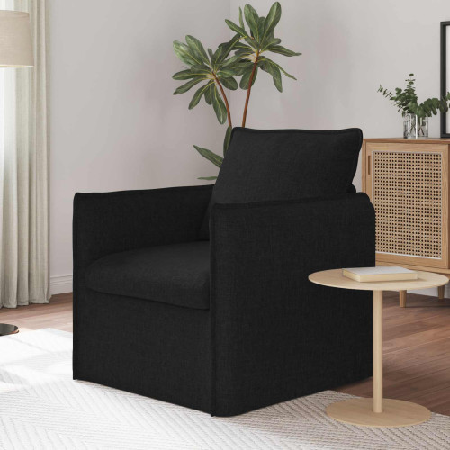 vidaXL Soffa Svart 75 x 82 x 85 cm tyg