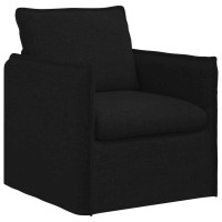 Produktbild för Soffa Svart 75 x 82 x 85 cm tyg