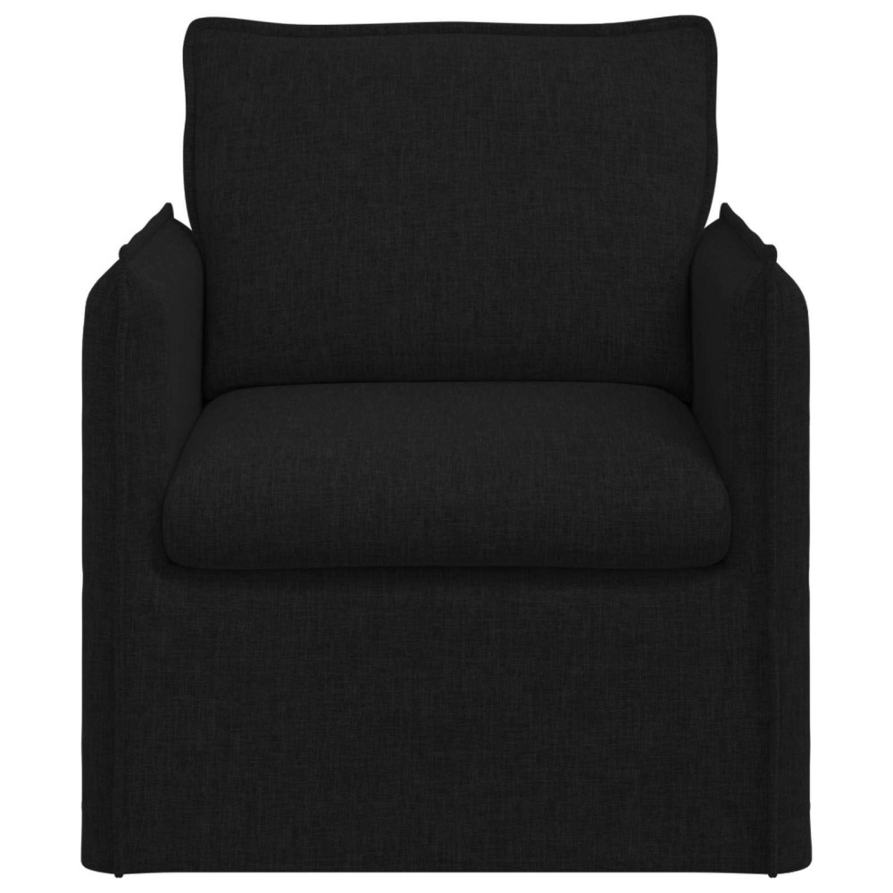 Produktbild för Soffa Svart 75 x 82 x 85 cm tyg