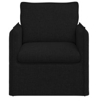 Produktbild för Soffa Svart 75 x 82 x 85 cm tyg